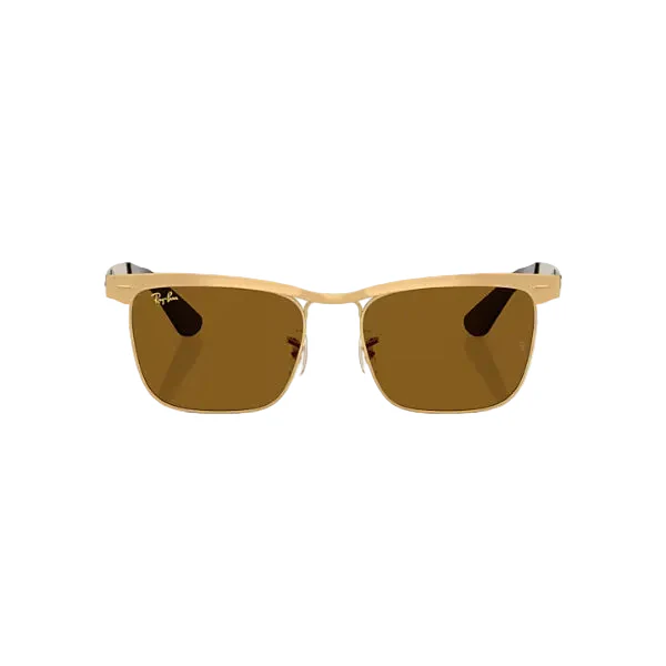 Ray-Ban Gold Brown Classic Square Sunglasses – RB3875 9276/33 (56-18-145)