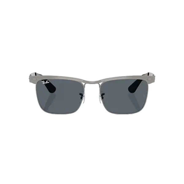 Ray-Ban Gunmetal Blue Square Metal Sunglasses – RB3875 029/R5 (56-18-145)