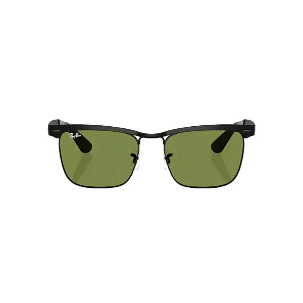 Ray-Ban Matte Gunmetal Green Mirror Square Sunglasses β RB3875 006/4E (56-18-145)