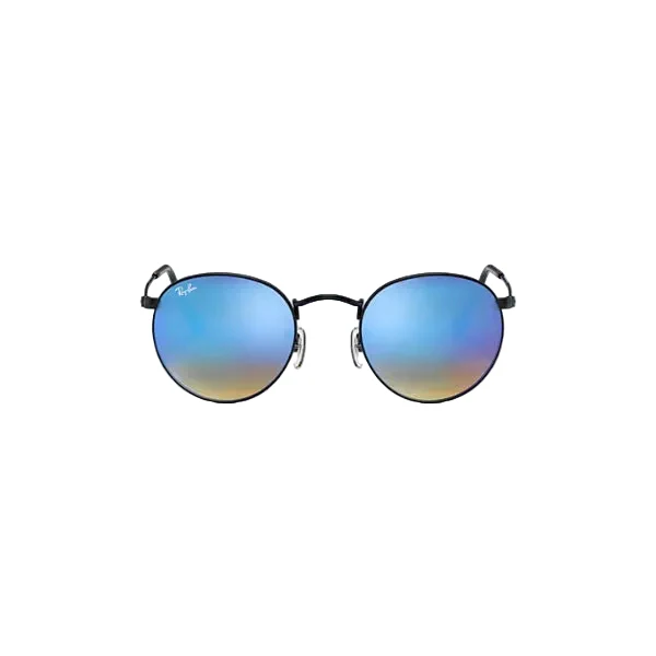 Ray-Ban Round Metal Black Purple Mirror Sunglasses – RB3447 002/4J (53-21-145)