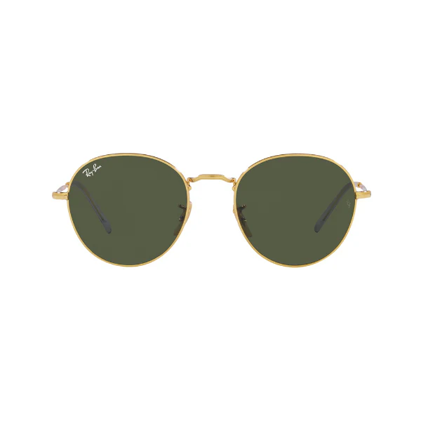 Ray-Ban Round Metal Gold Green Classic Sunglasses β RB3582 001/31 (53-20-145)