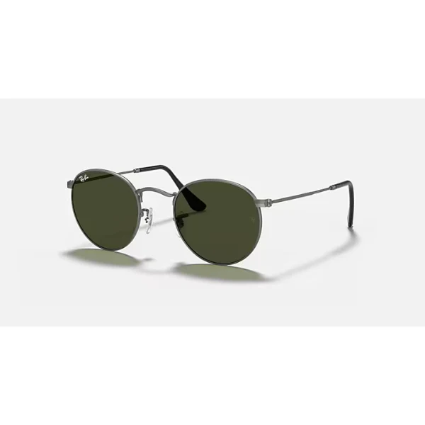 Ray-Ban Round Metal Gunmetal Sunglasses – RB3447 029 (53-21-145) - Image 2