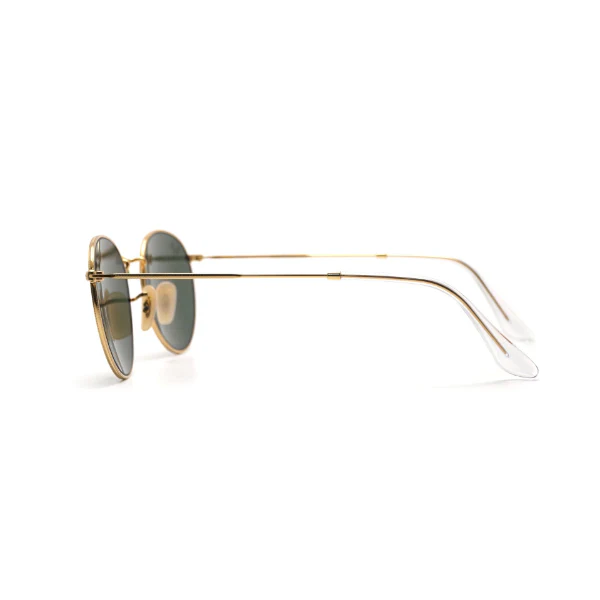 Ray-Ban Round Metal Polished Gold Sunglasses - Rb 3447 001 53 - Image 2