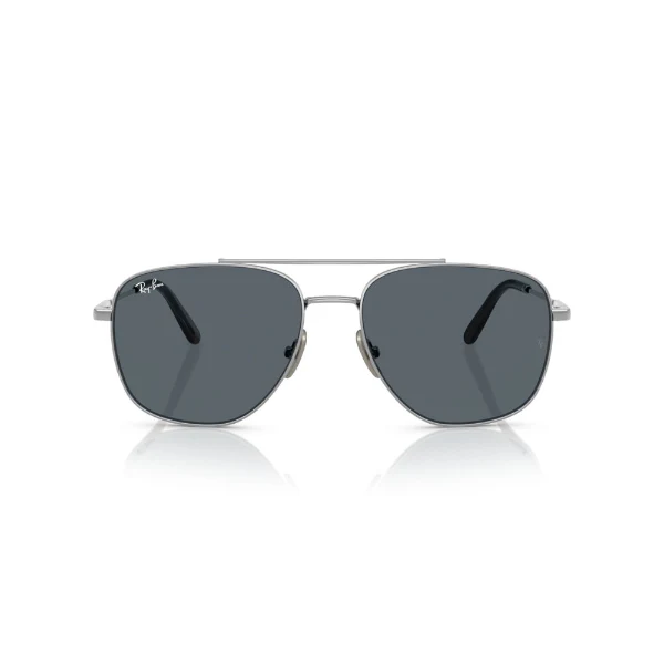 Ray-Ban Silver Blue Square Sunglasses - RB8097 9209R5