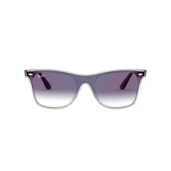 Ray-Ban Blue Transparent Grey Blue Gradient Square Sunglasses β RB4440NF 6356/X0 (145) 2N