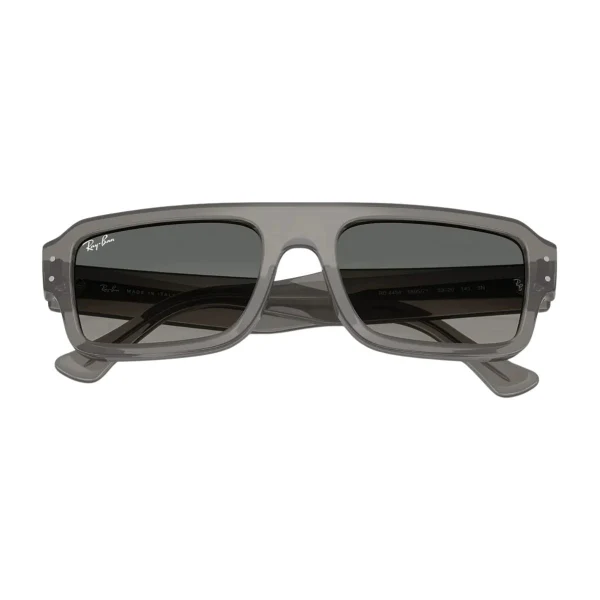 Ray-Ban Transparent Grey Dark Grey Rectangle Sunglasses - RB4454F 6805/71
