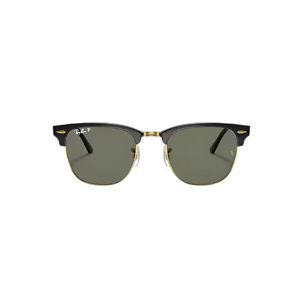 Ray‑Ban v901/58 Clubmaster Classic – Black/Gold with G‑15 Polarized Lenses – 51‑21