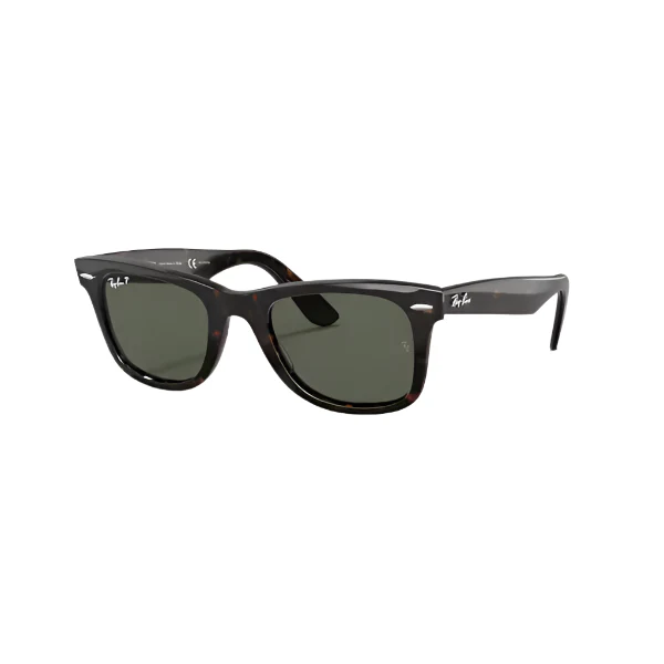 Ray-Ban RB2140 902/58 Tortoise Green Polarized Wayfarer – 50mm - Image 2