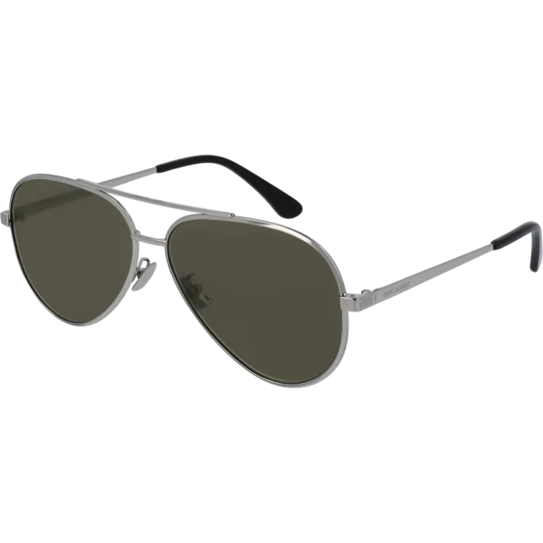 Saint Laurent Silver Metal Classic II ZERO 001 60-13 - Image 2