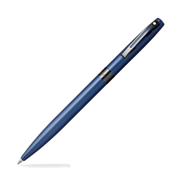 Sheaffer REMINDER 9018 Matte Blue Ballpoint Pen With Black PVD Trim