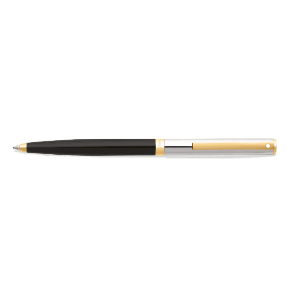 Sheaffer Sagaris Black Barrel And Chrome Cap Featuring Gold Tone Trim Ballpoint - 9475 - Image 2