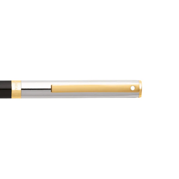 Sheaffer Sagaris Black Barrel And Chrome Cap Featuring Gold Tone Trim Ballpoint - 9475 - Image 4