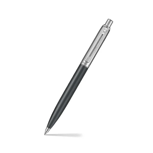 Sheaffer Sentinel Metal 331 Matte Black Barrel and Brushed Chrome with Chrome Trims Ballpoint Pen