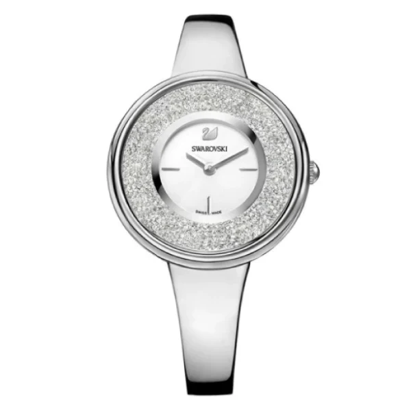 Swarovski Crystalline Silver Stainless Steel White Dial Quartz Watch for Ladies - 5269256