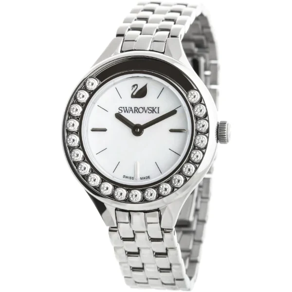Swarovski Lovely Crystals Silver Stainless Steel Silver Dial Quartz Watch for Ladies - 5242901