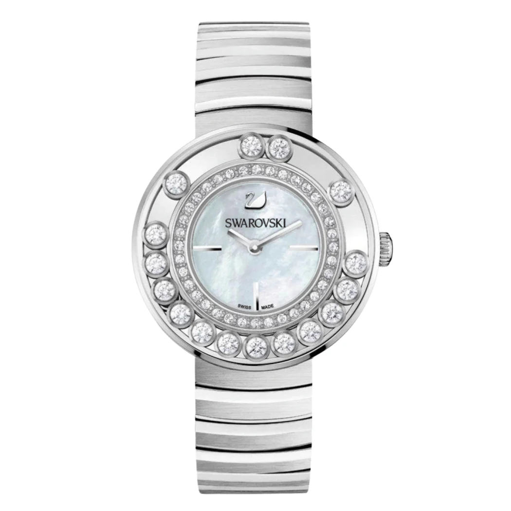 Swarovski Lovely Silver Stainless Steel Silver Dial Quartz Watch for Ladies - 1160307