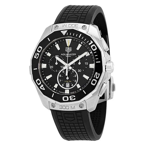 Tag Heuer Aquaracer Black Rubber Black Dial Quartz Watch for Gents - CAY111AFT6041 - Image 2