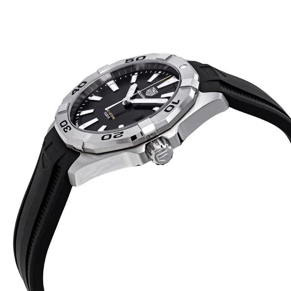 Tag Heuer Aquaracer Black Silicone Black Dial Quartz Watch for Gents - WBD1110.FT8021 - Image 2