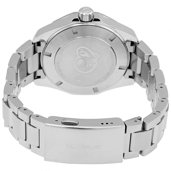 Tag Heuer Aquaracer Calibre 5 Silver Stainless Steel Green Dial Automatic Watch for Gents- WAY201S.BA0927 - Image 3