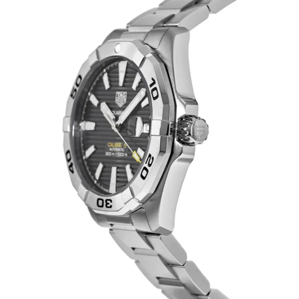Tag Heuer Aquaracer Calibre 5 Silver Stainless Steel Grey Dial Automatic Watch for Gents - WBD2113.BA0928 - Image 2