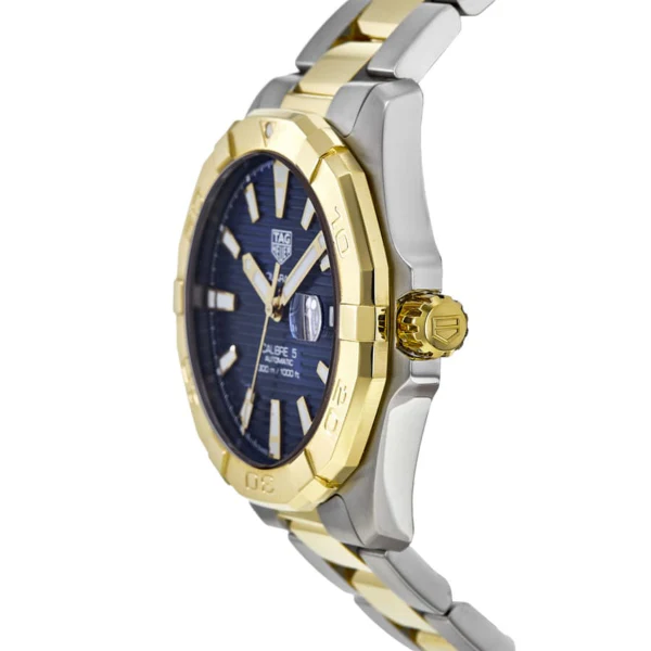 Tag Heuer Aquaracer Calibre 5 Two-tone Stainless Steel Navy Blue Dial Automatic Watch for Gents- WBD2120.BB0930 - Image 2