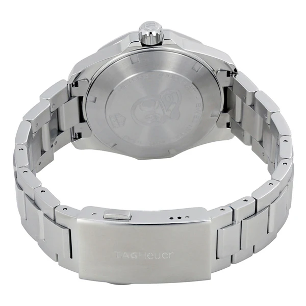 Tag Heuer Aquaracer Silver Stainless Steel Black Dial Quartz Watch for Gents - WAY111ABA0928 - Image 3