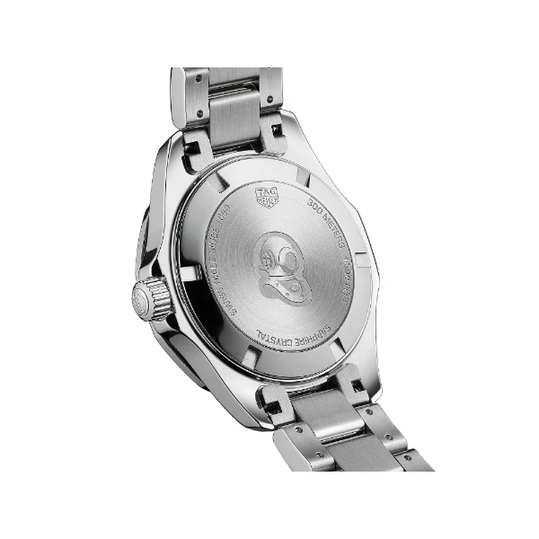 Tag Heuer Aquaracer Silver Stainless Steel Black Dial Quartz Watch for Ladies - WAY131M.BA0748 - Image 2