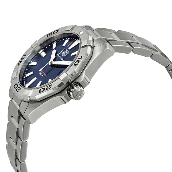 Tag Heuer Aquaracer Silver Stainless Steel Blue Dial Quartz Watch for Gents - WBD1112.BA0928 - Image 2