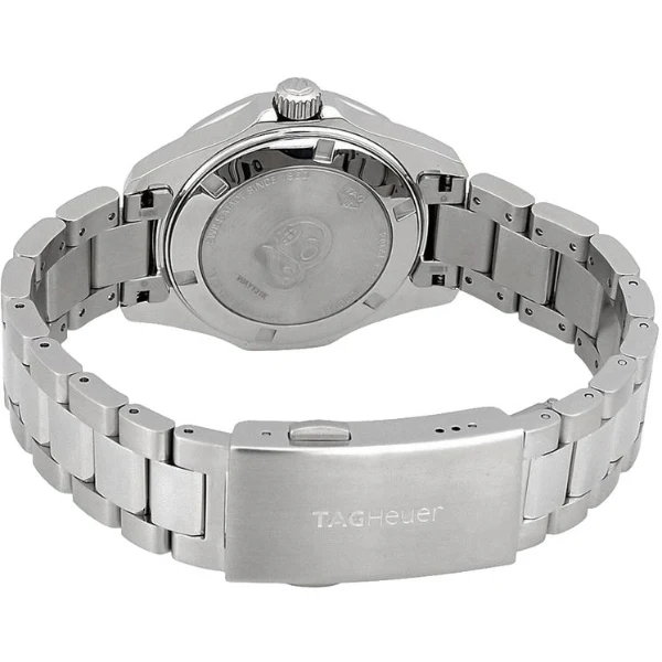 Tag Heuer Aquaracer Silver Stainless Steel Mother of Pearl Dial Quartz Watch for Ladies- WAY131K.BA0748 - Image 2