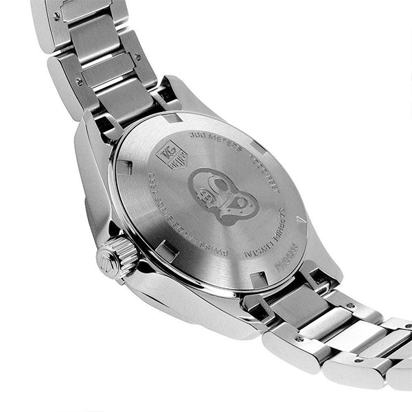 Tag Heuer Aquaracer Silver Stainless Steel White Mother of Pearl Dial Quartz Watch for Ladies- WBD131B.BA0748 - Image 3