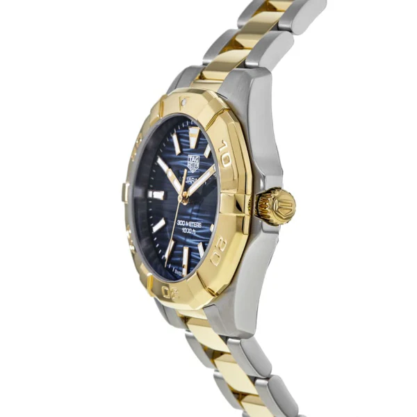 Tag Heuer Aquaracer Two-tone Stainless Steel Blue Dial Quartz Watch for Ladies- WBD1325.BB0320 - Image 3