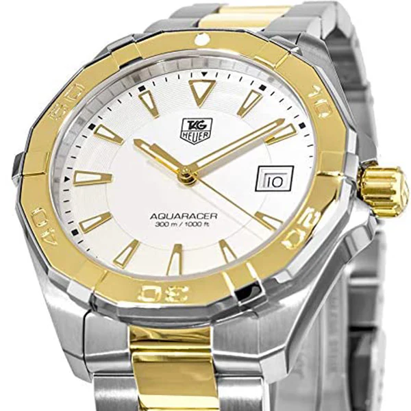 Tag Heuer Aquaracer Two-tone Stainless steel Grey Dial Quartz Watch for Gents - WBD1120.BB0930 - Image 3