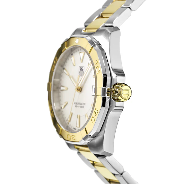 Tag Heuer Aquaracer Two-tone Stainless Steel Two tone Dial Quartz Watch for Gents - WAY1120BB0930 - Image 2