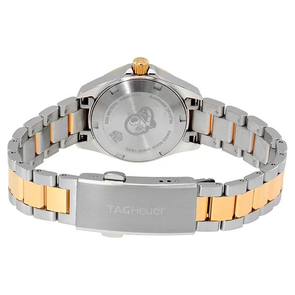 Tag Heuer Aquaracer Two-tone Stainless Steel White Mother of Pearl Dial Quartz Watch for Ladies- WBD1420.BB0321 - Image 3