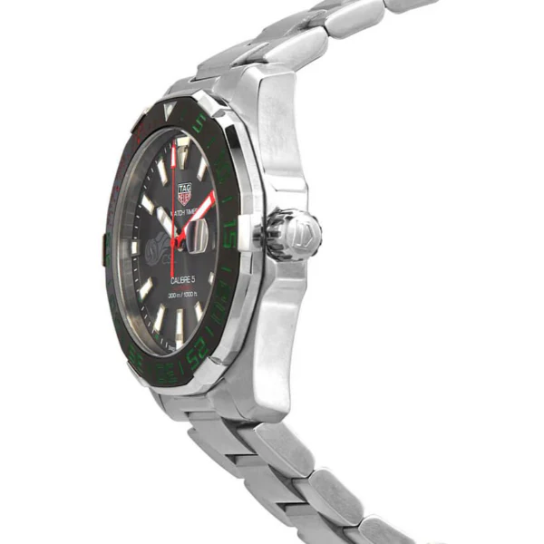 Tag Heuer Calibre 5 Match Timer CSL Edition Silver Stainless Steel Black Dial Automatic Watch for Gents - WAY201E.BA0927 - Image 2