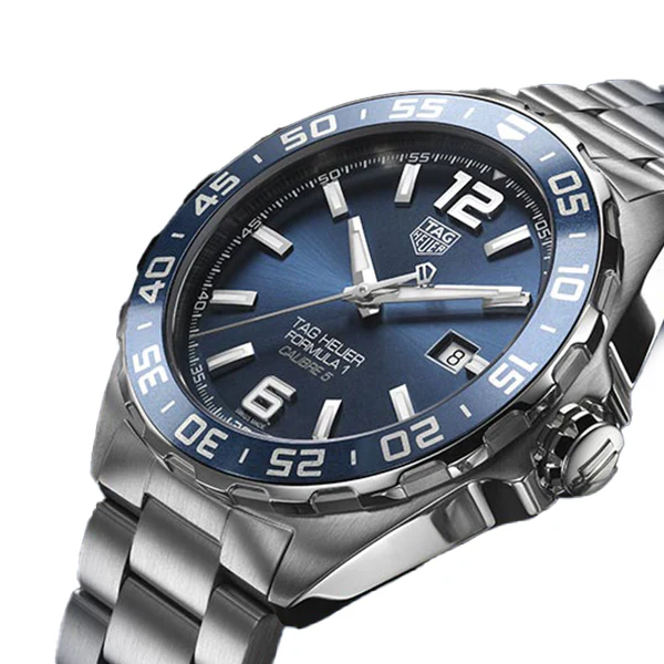 Tag Heuer Formula 1 Calibre 5 Silver Stainless Steel Blue Dial Automatic Watch for Gents- WAZ 2015BA0842 Bucherer Edition - Image 2