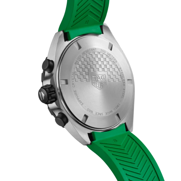 Tag Heuer Formula 1 Green Silicone Strap Green Dial Chronograph Quartz Watch for Gents - CAZ101AP.FT8056 - Image 2