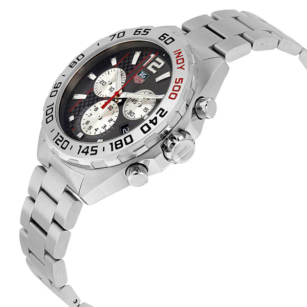 Tag Heuer Formula 1 Silver Stainless Steel Anthracite Sunray Dial Chronograph Quartz Watch for Gents - CAZ1114BA0877 - Image 2