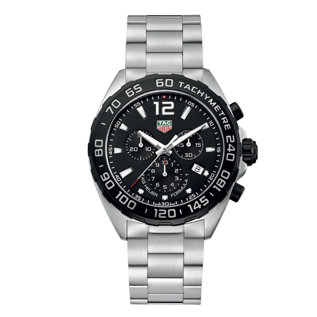 Tag Heuer Formula 1 Silver Stainless Steel Black Dial Quartz Watch for Gents - CAZ1010BA0842