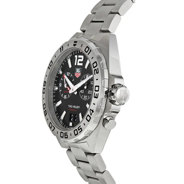 Tag Heuer Formula 1 Silver Stainless Steel Black Dial Quartz Watch for Gents - WAZ111ABA0875 - Image 2