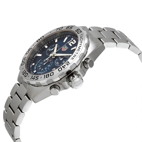 Tag Heuer Formula 1 Silver Stainless Steel Blue Dial Chronograph Quartz Watch for Gents - CAZ101KBA0842 - Image 2