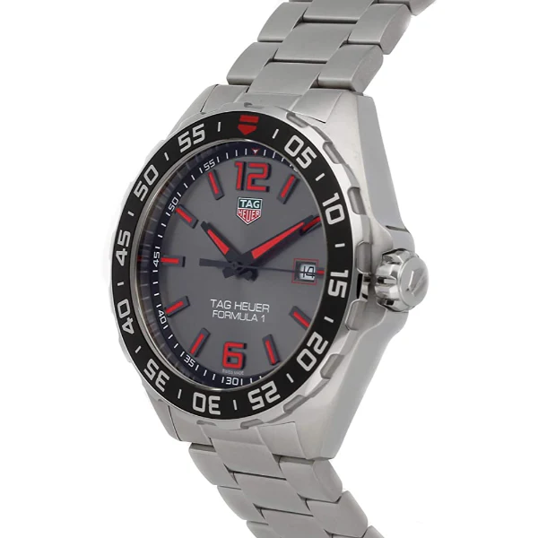 Tag Heuer Formula 1 Silver Stainless Steel Grey Dial Quartz Watch for Gents - WAZ1018.BA0842 - Image 2