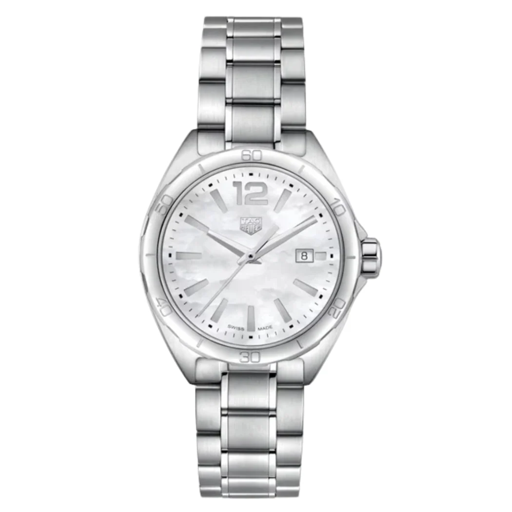 Tag Heuer Formula 1 Silver Stainless Steel Mother of Pearl Dial Quartz Watch for Ladies- WBJ1418.BA0664