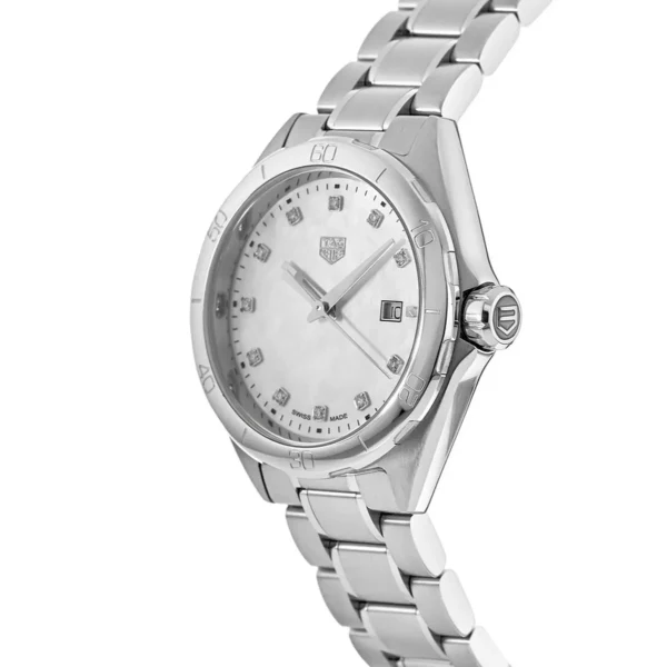 Tag Heuer Formula 1 Silver Stainless Steel White Mother of Pearl Dial Quartz Watch for Ladies - WBJ1419.BA0664 - Image 2