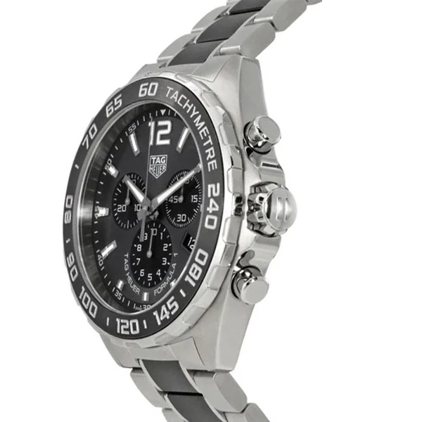 Tag Heuer Formula 1 SIlver Tone Stainless Steel Anthracite Dial Chronograph Quartz Watch for Gents - CAZ1011BA0843 - Image 3