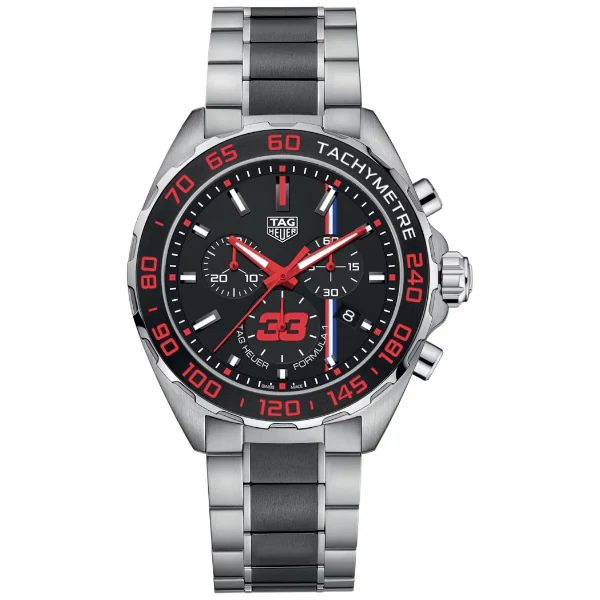 Tag Heuer Formula 1 Two-tone Stainless Steel Black Dial Chronograph Quartz Watch for Gents - CAZ101U.BA0843 - Image 2