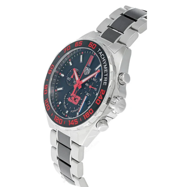 Tag Heuer Formula 1 Two-tone Stainless Steel Black Dial Chronograph Quartz Watch for Gents - CAZ101U.BA0843 - Image 3
