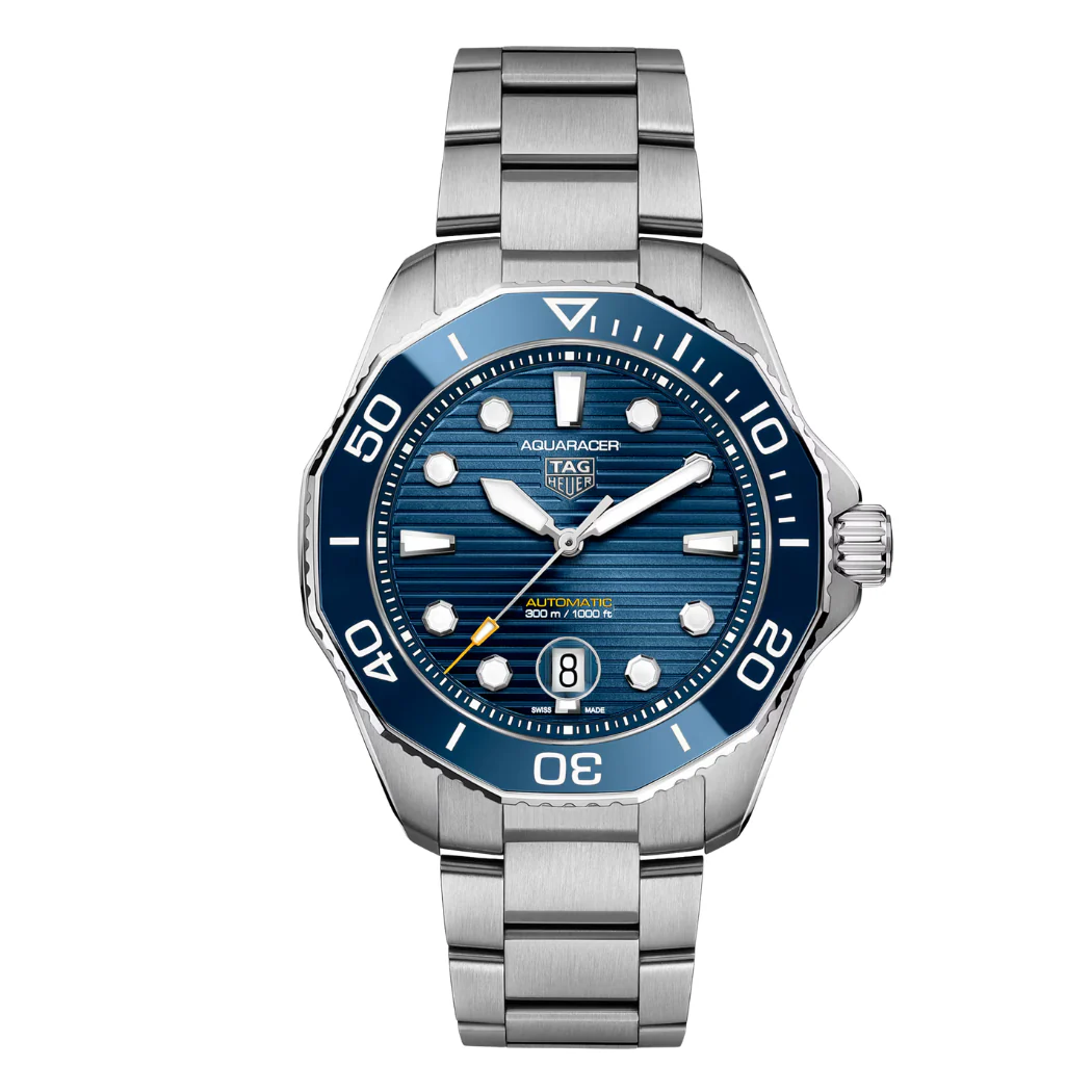 Tag Heuer Silver Stainless Steel Blue Dial Automatic Watch for Gents - WBP201B BA0632