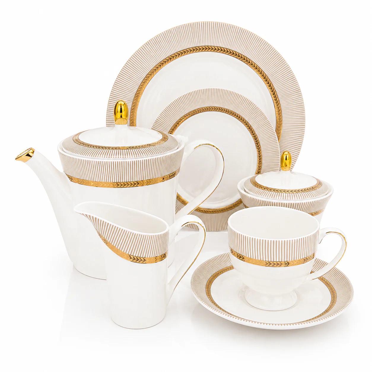 TEA SET 24PC VICTORIA 1X4 H3-13