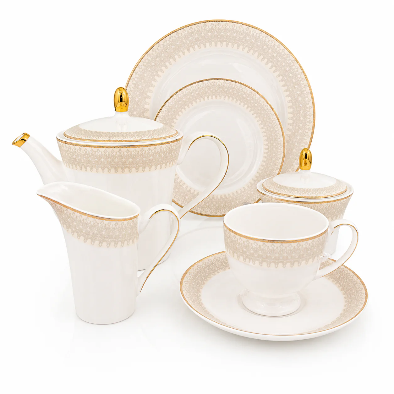 TEA SET 24PC VICTORIA 1X4 H3-20